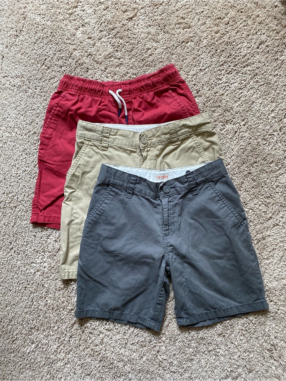 Cat & Jack Boy’s Shorts Trio- Size 8